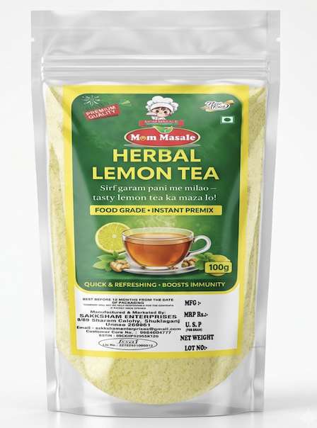 Mom Masale Lemon Tea Masala retail pack