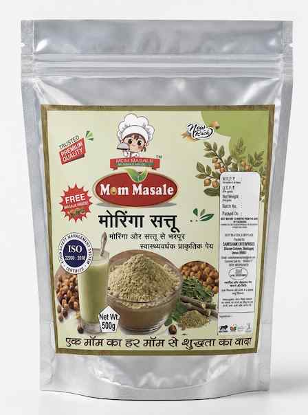 Mom Masale Moringa Sattu retail pack