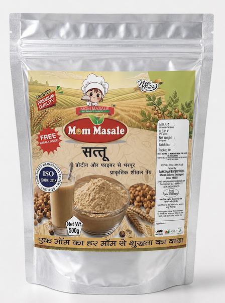 Mom Masale Sattu with Masala retail pack